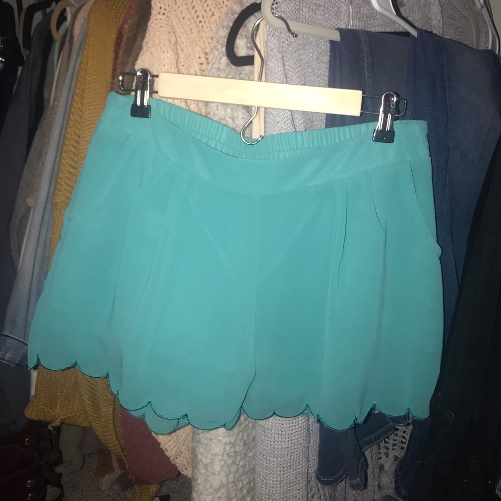 Scalloped shorts